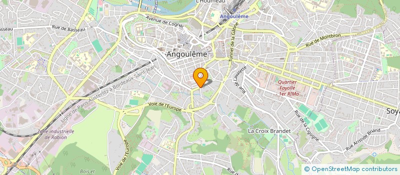 localisation de l'entreprise LES NOUVEAUX BIJOUTIERS SA à ANGOULEME