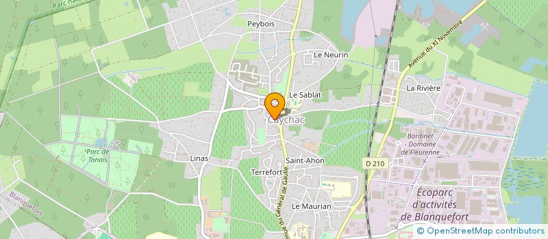 localisation de l'entreprise LES NOUVEAUX CHANTIERS HUMANITAIRES à BLANQUEFORT