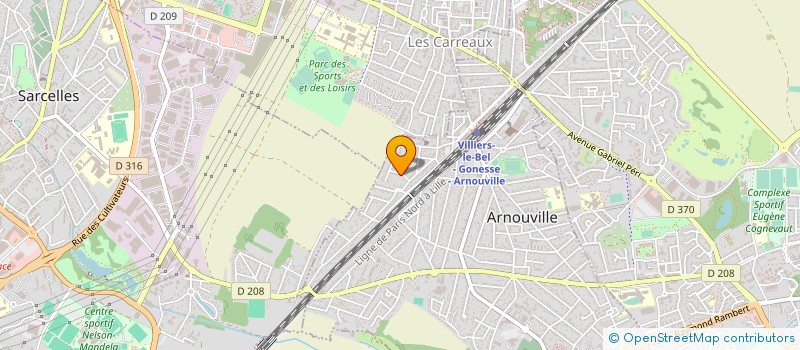 localisation de l'entreprise LES NOUVEAUX CONSTRUCTEURS D ILE DE FRANCE à ARNOUVILLE