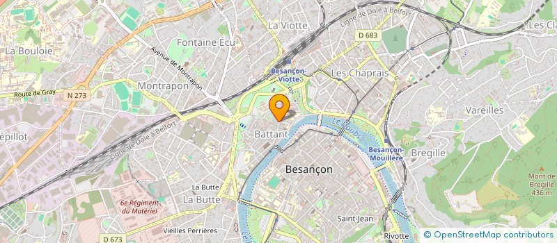 localisation de l'entreprise LES NOUVEAUX CORDONNIERS à BESANCON