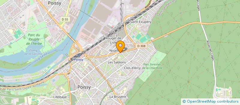 localisation de l'entreprise LES NOUVEAUX COUTURIERS  POISSY