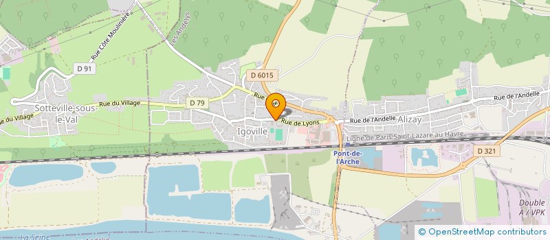 localisation de l'entreprise LES NOUVEAUX COUVREURS à IGOVILLE
