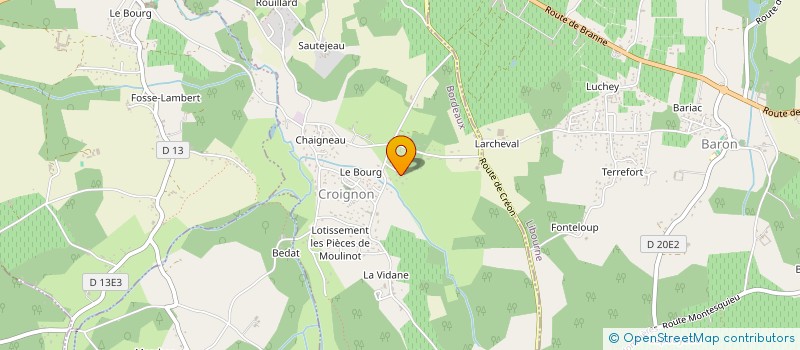 localisation de l'entreprise LES NOUVEAUX ENDUISEURS  CROIGNON