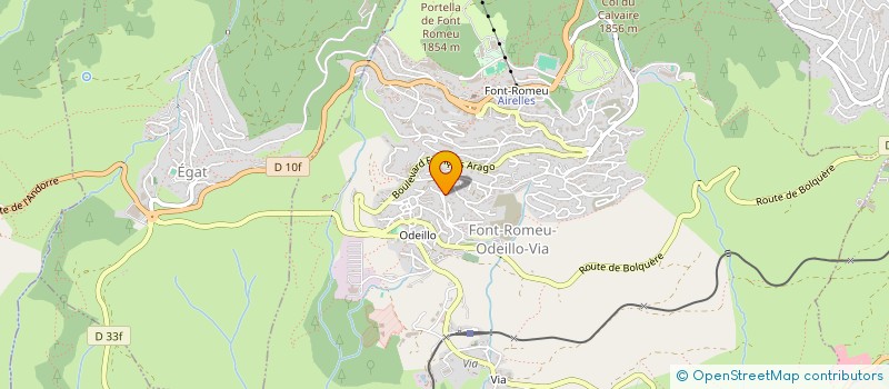 localisation de l'entreprise LES NOUVEAUX ENTREPOTS CERDANS  FONT-ROMEU-ODEILLO-VIA