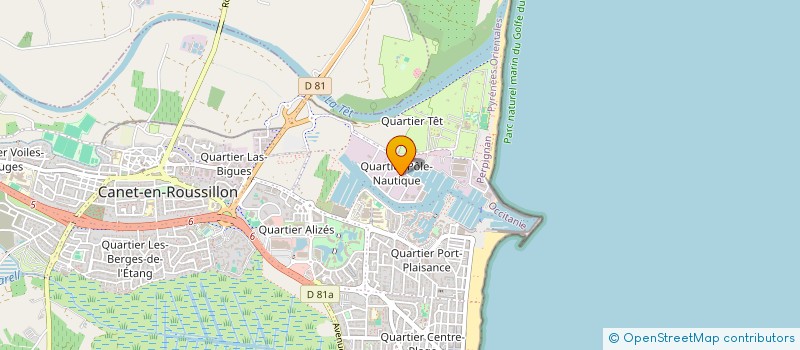 localisation de l'entreprise LES NOUVEAUX ETABLISSEMENTS DISMAR à CANET EN ROUSSILLON