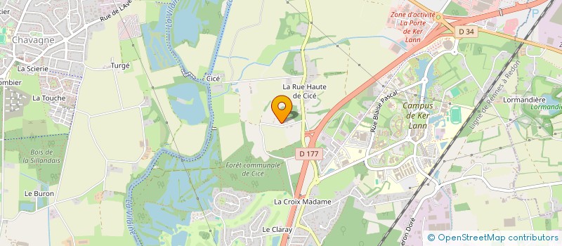 localisation de l'entreprise LES NOUVEAUX FORGERONS à BRUZ