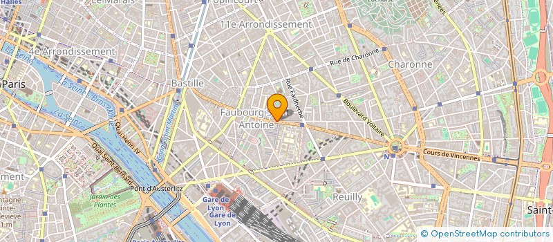 localisation de l'entreprise LES NOUVEAUX MEUBLES D ART  PARIS 11