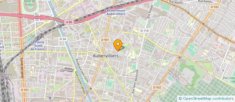 localisation de l'entreprise LES NOUVEAUX MONDES à AUBERVILLIERS
