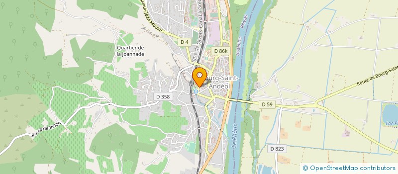 localisation de l'entreprise LES NOUVEAUX NEZ  BOURG-SAINT-ANDEOL