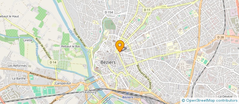 localisation de l'entreprise LES NOUVEAUX OPTICIENS à BEZIERS