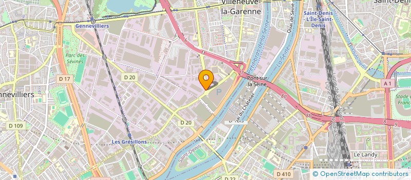 localisation de l'entreprise LES NOUVEAUX PRESSINGS INDUSTRIELS  VILLENEUVE-LA-GARENNE