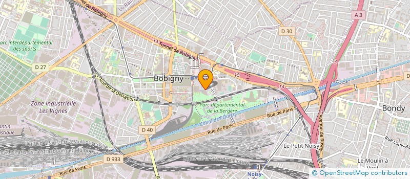 localisation de l'entreprise LES NOUVEAUX SALONS ART ET COIFFURE à BOBIGNY