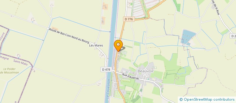 localisation de l'entreprise LES NOUVELLES DIGUES  BEAUVOIR