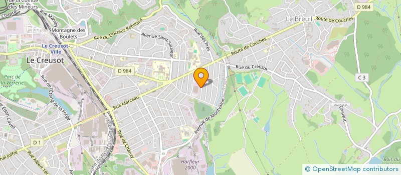 localisation de l'entreprise LES NOUVELLES EDITIONS DU CREUSOT  LE CREUSOT