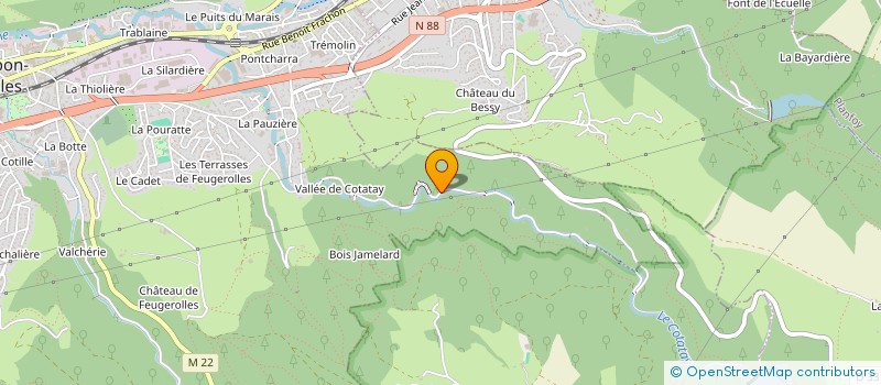 localisation de l'entreprise LES NOUVELLES FORGES DE COTATAY à LE CHAMBON-FEUGEROLLES