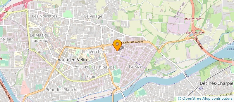 localisation de l'entreprise LES NOUVELLES IMPRIMERIES à VAULX-EN-VELIN