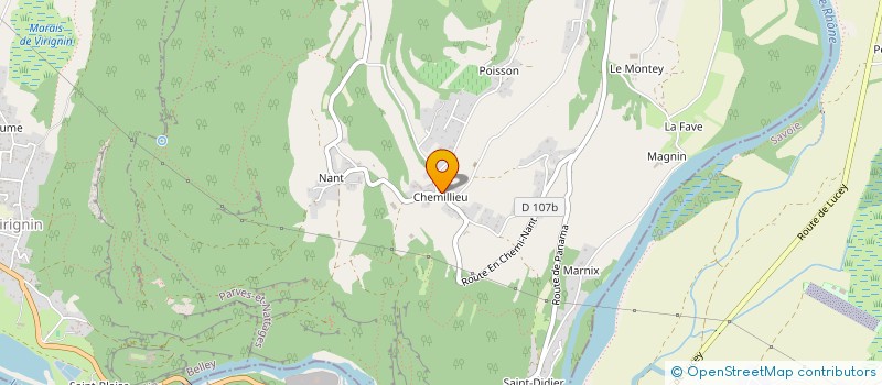 localisation de l'entreprise LES NOUVELLES PIERRES DU BUGEY à CHAZEY-BONS