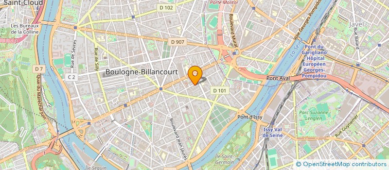 localisation de l'entreprise LES NOUVELLES PRODUCTIONS à BOULOGNE-BILLANCOURT