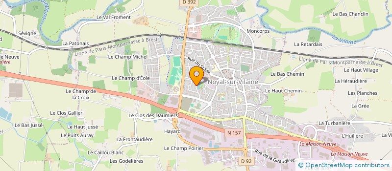 localisation de l'entreprise LES NOYALES  NOYAL-SUR-VILAINE