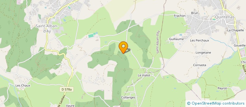 localisation de l'entreprise LES NOYERS  SAINT-ALBAN-D AY