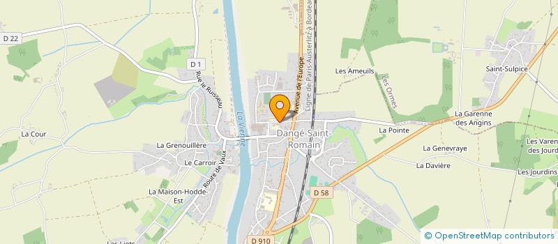localisation de l'entreprise LES NOYERS à DANGE-SAINT-ROMAIN