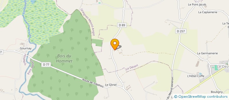 localisation de l'entreprise LES NOYERS  LE DEZERT