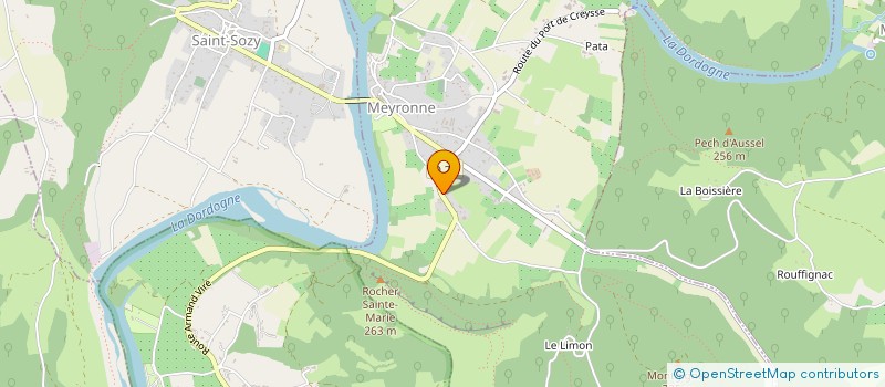 localisation de l'entreprise LES NOYERS -LES GRAVES  MEYRONNE