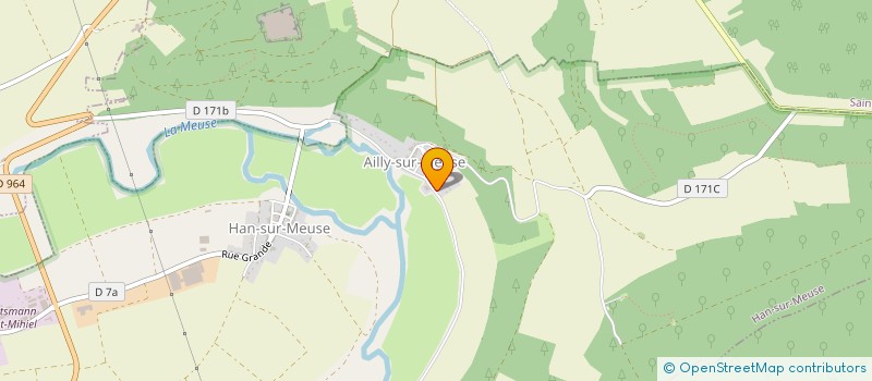 localisation de l'entreprise LES NOYERS SCI à HAN-SUR-MEUSE