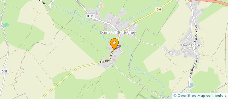 localisation de l'entreprise LES NOYES  DAMAS-ET-BETTEGNEY