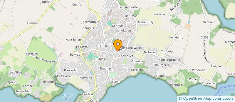 localisation de l'entreprise LES NUAGES DE GEGE  ARRADON