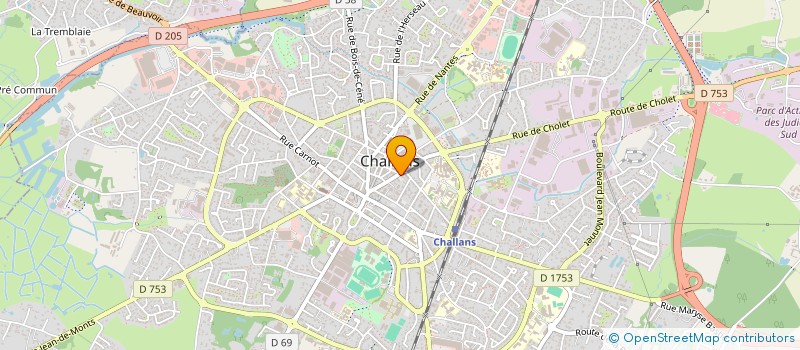 localisation de l'entreprise LES NUANCES DE CARO à CHALLANS