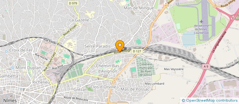 localisation de l'entreprise LES NUANCES DE NIMES  NIMES