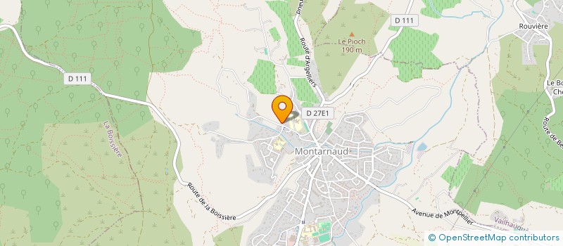 localisation de l'entreprise LES NUITS COULEURS  MONTARNAUD