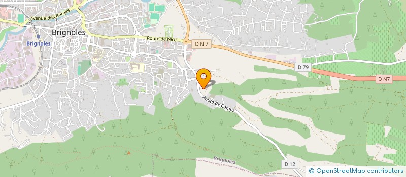 localisation de l'entreprise LES NUITS D'ETE THEATRE PONT D'OLIVE  BRIGNOLES