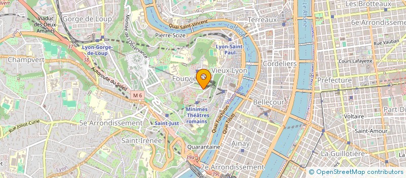 localisation de l'entreprise LES NUITS DE FOURVIERE à LYON