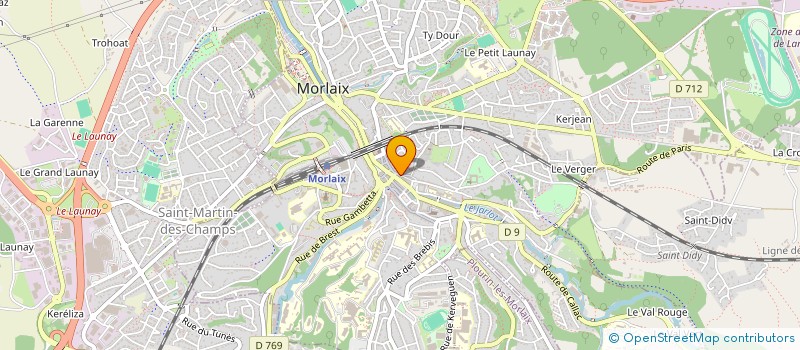 localisation de l'entreprise LES NUITS DES THES à MORLAIX