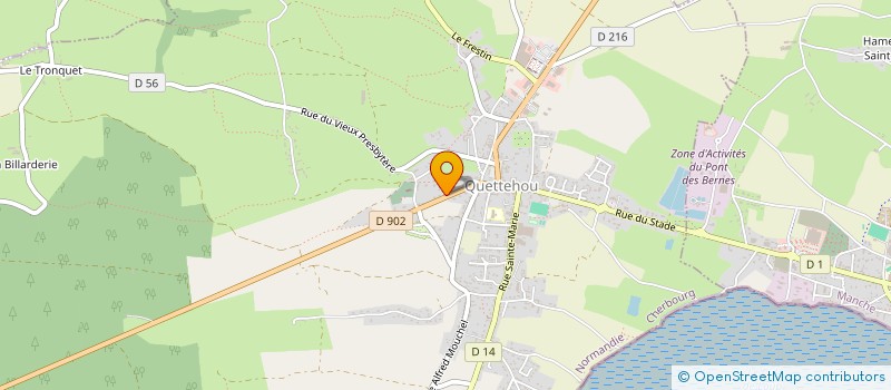 localisation de l'entreprise LES NUITS DU COTENTIN  QUETTEHOU