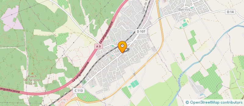 localisation de l'entreprise LES NUITS EN PROVENCE  UCHAUD