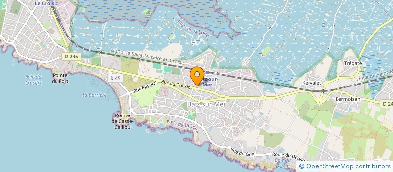 localisation de l'entreprise LES NUITS SALINES  BATZ-SUR-MER