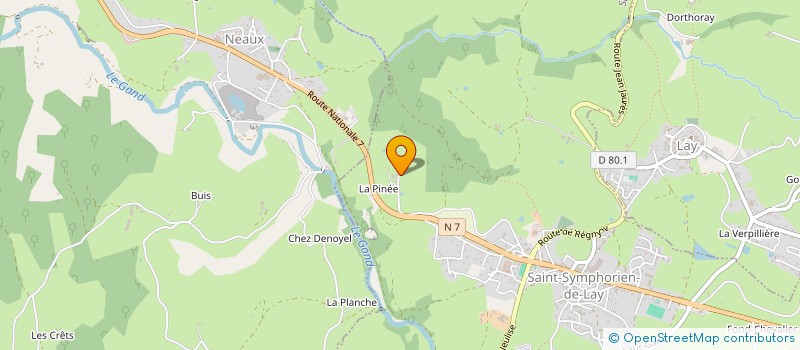 localisation de l'entreprise LES NUITS SOLAIRES  SAINT-SYMPHORIEN-DE-LAY