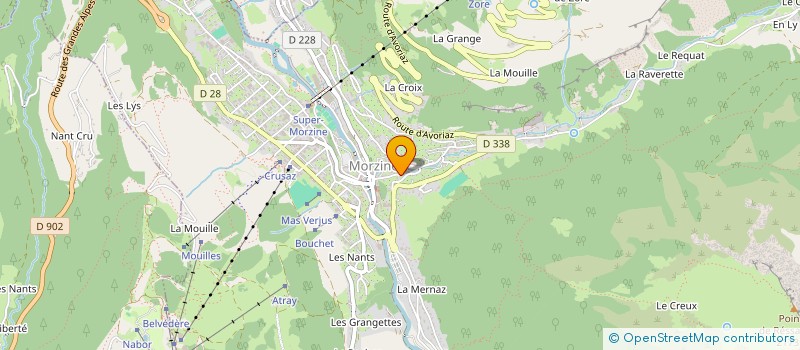 localisation de l'entreprise LES NYDELES  MORZINE