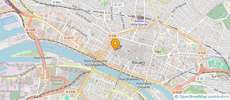 localisation de l'entreprise LES NYMPHEAS à ROUEN