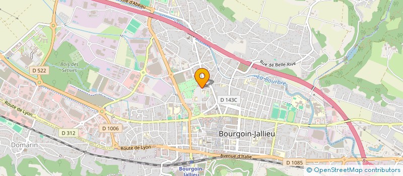 localisation de l'entreprise LES NYMPHEAS à BOURGOIN-JALLIEU