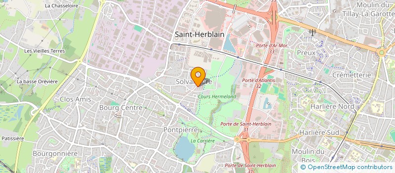 localisation de l'entreprise LES NYMPHEAS  SAINT-HERBLAIN