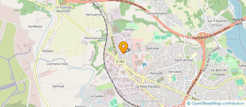 localisation de l'entreprise LES NYMPHEAS  LORIENT