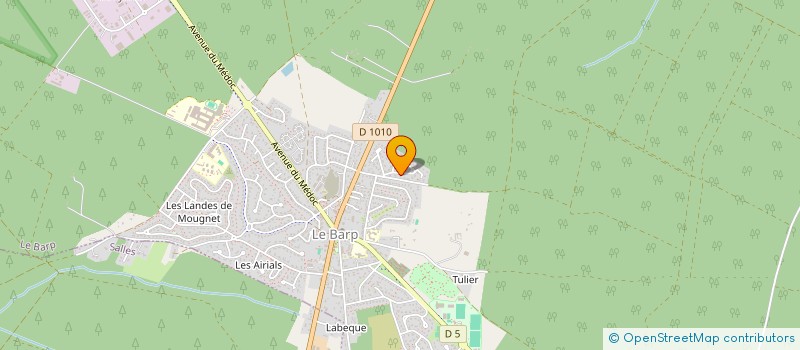 localisation de l'entreprise LES NYMPHEAS à LE BARP
