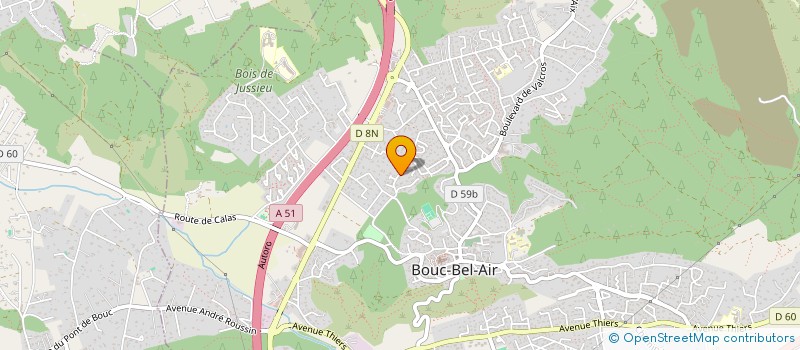 localisation de l'entreprise LES NYMPHEAS  BOUC-BEL-AIR
