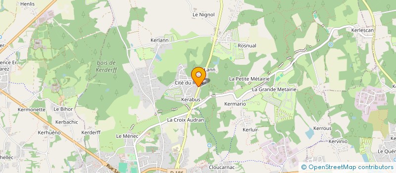 localisation de l'entreprise LES NYMPHES  CARNAC