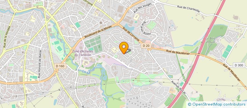 localisation de l'entreprise LES NYMPHES DU COUCHANT à CHOLET