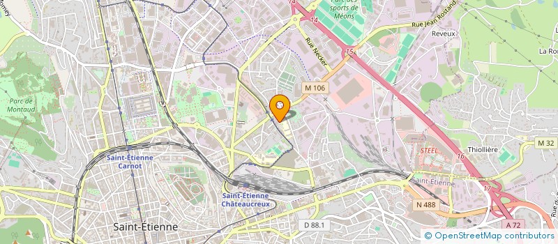 localisation de l'entreprise LES O NIDS - SOLEIL  SAINT-ETIENNE